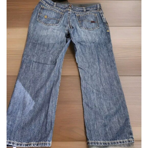 Ariat Jeans FR M4 Low Rise Boot Work Men’s Size 42x30 Fire Resistant - Picture 3 of 7